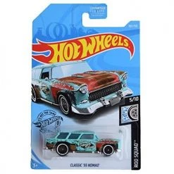 Toy Choo Choo Hot Wheels Rod Squad Series 5/10 Classic'55 Nomad 183/250, Aqua