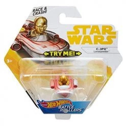 Hot Wheels Star Wars Battle Rollers C-3PO Landspeeder Vehicle