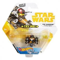 Hot Wheels Star Wars Battle Rollers Poe Dameron X-wing Fighter Vehicle