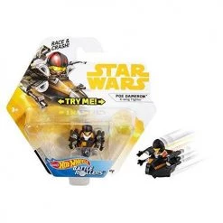 Hot Wheels Star Wars Battle Rollers Poe Dameron X-wing Fighter Vehicle