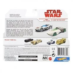 Toy Choo Choo Hot Wheels Star Wars Rey, Jedi Training & Luke Skywalker