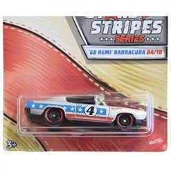 Toy Choo Choo Hot Wheels Stars & Stripes Series '68 Hemi Barracuda 4/10, Silver
