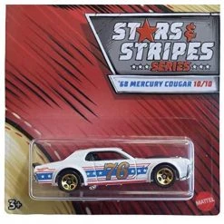 Hot Wheels Stars & Stripes Series '68 Mercury Cougar 10/10, White