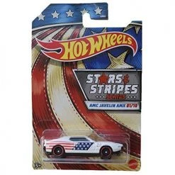 Hot Wheels Stars & Stripes Series AMC Javelin AMX 1/10, White Mattel