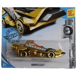 Toy Choo Choo Mattel Hot Wheels Super Chromes 2/5 Hover & Out 50/250, Gold