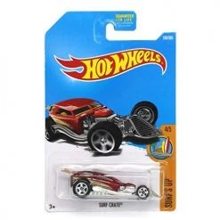 Toy Choo Choo Hot Wheels Surfs Up 4/5 Surf Crate 100/365, Red
