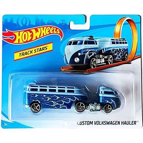 Mattel Hot Wheels Track Stars Custom Volkswagen Hauler Die-Cast, Blue 5 Mattel Hot Wheels Track Stars Custom Volkswagen Hauler Die-Cast, Blue