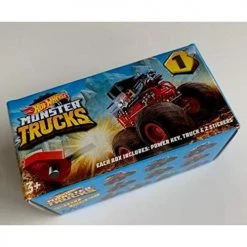 Toy Choo Choo Hot Wheels 2019 Monster Trucks Mini Mystery Box - Includes Power Key, Truck And 2 Stickers! Mattel