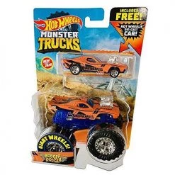 Toy Choo Choo Hot Wheels Monster Trucks 2020 With Free Diecast Car, Orange Rodger Dodger 1:64 Scale