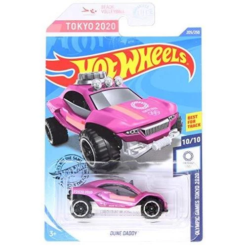 Toy Choo Choo Mattel Hot Wheels Olympic Games Tokyo 2020 10/10 Beach Volleyball Dune Daddy, Pink 205/250, Treasure Hunt 1 Toy Choo Choo Mattel Hot Wheels Olympic Games Tokyo 2020 10/10 Beach Volleyball Dune Daddy, Pink 205/250, Treasure Hunt