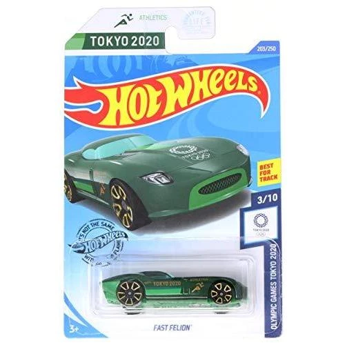 Toy Choo Choo Hot Wheels Olympic Games Tokyo 2020 3/10 Athletics Fast Felion, Green 203/250 1 Toy Choo Choo Hot Wheels Olympic Games Tokyo 2020 3/10 Athletics Fast Felion, Green 203/250