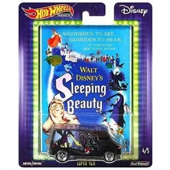 Toy Choo Choo Hot Wheels Pop Culture Sleeping Beauty Super Van Hot Wheels Disney Character Cars Diecast Car 1:64 Scale