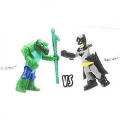 Toy Choo Choo Imaginext DC Super Heroes & Super Villains: Batman, Black Manta, Killer Croc & Aquaman DC Comics