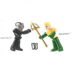 Toy Choo Choo Imaginext DC Super Heroes & Super Villains: Batman, Black Manta, Killer Croc & Aquaman DC Comics