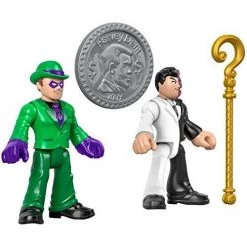 Toy Choo Choo Imaginext Fisher-Price DC Super Friends The Riddler And Two Face Figures, Multicolor (GBL90) DC Comics