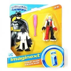 Imaginext Super Friends Harley Quinn And Black Mask, 2.5 Inch Figures