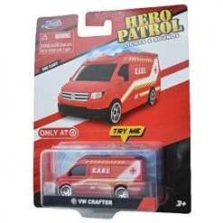 Toy Choo Choo Jada Hero Patrol Lights & Sounds VW Crafter, Red