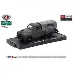 Toy Choo Choo Collectibles M2 Machines Auto-Drivers 1:64 R41 1950 Studebaker 2R Truck - Frozen Black Pearl