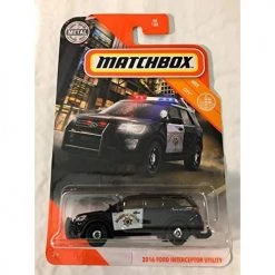 Toy Choo Choo Matchbox 2016 Ford Interceptor Utility 48/100 Black Highway Patrol MBX Coty