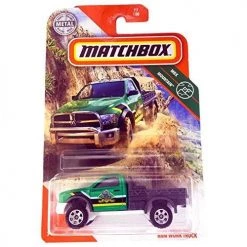 Toy Choo Choo Matchbox 2020 MBX Mountain 77/100 - Ram Work Truck (Green) Mattel