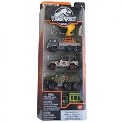 Toy Choo Choo Matchbox 5 Pack Jurassic World Total Tracker Team