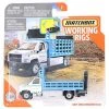 Toy Choo Choo Mattel Matchbox Working Rigs GMC 3500 Attenuator Truck, Blue And White