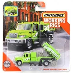Toy Choo Choo Mattel Matchbox Working Rigs International Workstar Street Cleaner, Green