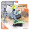 Toy Choo Choo Matchbox Working Rigs MBX Excavator, Green Mattel