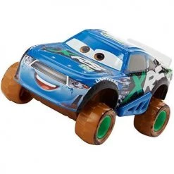 Toy Choo Choo Mattel Disney Pixar Cars XRS Mud Racing Dino Draftsky Vehicle 155 Scale Die-Casts, Real Suspensions, Off-Road, Dirt-Splashed Design, All-Terrain Wheels, Ages 3 And Up