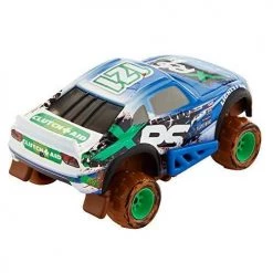 Toy Choo Choo Mattel Disney Pixar Cars XRS Mud Racing Dino Draftsky Vehicle 155 Scale Die-Casts, Real Suspensions, Off-Road, Dirt-Splashed Design, All-Terrain Wheels, Ages 3 And Up