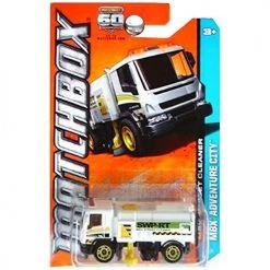 Toy Choo Choo Mattel Matchbox MBX Street Cleaner White Diecast Truck 2012