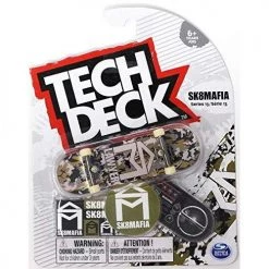 Spin Master Tech Deck Fingerboards Sk8mafia Skateboards Series 13 Stephen Lawyer Gold Camo Complete Deck