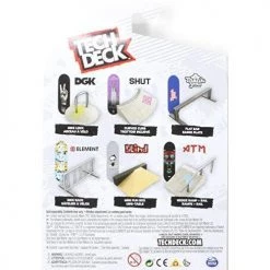 Spin Master Tech Deck Fingerboards TD Street Hits Bike Lock And DGK Skateboards Boo Johnson Peace & Love Complete Deck