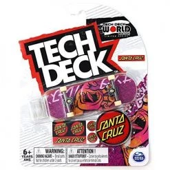 Spin Master Tech Deck World Edition Limited Series Santa Cruz Skateboards Japanese Screaming Hand Complete Deck