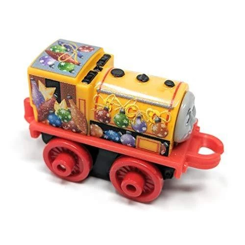Toy Choo Choo Fisher-Price Thomas & Friends Minis Holiday Christmas Ben With Ornaments 2 Inch Scale Mini Train Engine - Loose 2 Toy Choo Choo Fisher-Price Thomas & Friends Minis Holiday Christmas Ben With Ornaments 2 Inch Scale Mini Train Engine - Loose