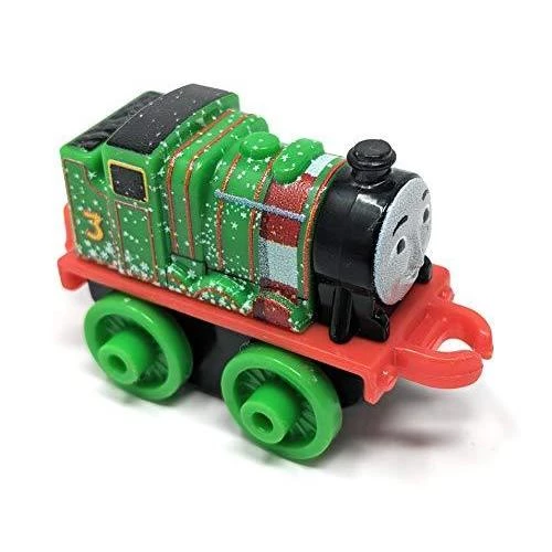 Toy Choo Choo Thomas & Friends Mini Train Holiday Henry With Scarf 2 Inch Scale Engine Fisher-Price 2 Toy Choo Choo Thomas & Friends Mini Train Holiday Henry With Scarf 2 Inch Scale Engine Fisher-Price