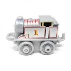 Toy Choo Choo Fisher-Price Thomas & Friends Mini Train Special Edition Metallic Platinum Thomas 2 Inch Scale Engine