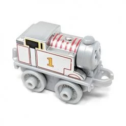 Toy Choo Choo Fisher-Price Thomas & Friends Mini Train Special Edition Metallic Platinum Thomas 2 Inch Scale Engine