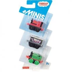 Fisher-Price Thomas & Friends MINIS Graffiti Toby, Classic Skarloey, Classic Henry Mini Train Engines