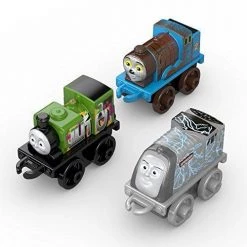 Fisher-Price Thomas & Friends MINIS Spooky Edward, Electrified Spencer Graffiti Luke Mini Train Engine 3 Pack