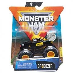 Monster Jam Brodozer 2020 Spin Master 1:64 Diecast Monster Truck With Wristband - Inverse Trucks