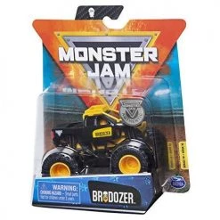 Monster Jam Brodozer 2020 Spin Master 1:64 Diecast Monster Truck With Wristband - Inverse Trucks