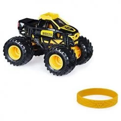 Monster Jam Brodozer 2020 Spin Master 1:64 Diecast Monster Truck With Wristband - Inverse Trucks