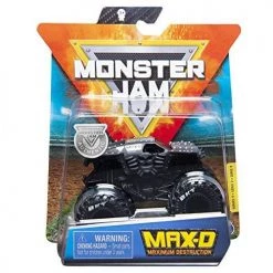 Toy Choo Choo Monster Jam 2020 Spin Master 1:64 Diecast Monster Truck With Wristband: Maximum Destruction MAX D Black