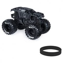 Toy Choo Choo Monster Jam 2020 Spin Master 1:64 Diecast Monster Truck With Wristband: Maximum Destruction MAX D Black