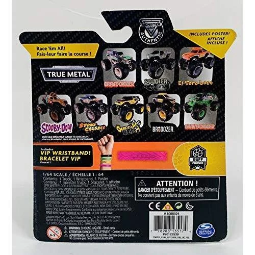 Monster Jam Ruff Crowd Monster Mutt Poodle 1:64 Diecast Monster Truck With Wristband By Spin Master 2 Monster Jam Ruff Crowd Monster Mutt Poodle 1:64 Diecast Monster Truck With Wristband By Spin Master