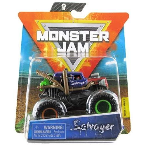 Toy Choo Choo Monster Jam 2020 Spin Master 1:64 Diecast Monster Truck With Wristband: Wreckless Trucks Salvager 1 Toy Choo Choo Monster Jam 2020 Spin Master 1:64 Diecast Monster Truck With Wristband: Wreckless Trucks Salvager