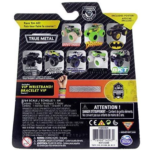 Toy Choo Choo Monster Jam 2020 Spin Master 1:64 Diecast Monster Truck With Wristband: Wreckless Trucks Salvager 2 Toy Choo Choo Monster Jam 2020 Spin Master 1:64 Diecast Monster Truck With Wristband: Wreckless Trucks Salvager