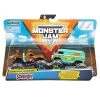 Toy Choo Choo Monster Jam, Official Scooby Doo Vs. Mysterty Machine Die-Cast Monster Trucks, 1:64 Scale, 2 Pack Spin Master