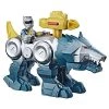 Toy Choo Choo Hasbro Playskool Heroes Power Rangers Silver Ranger & Wolf Zord 2 Pack